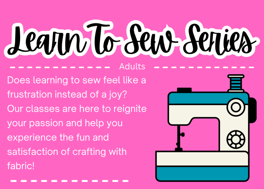 Learn to Sew Series for Adults