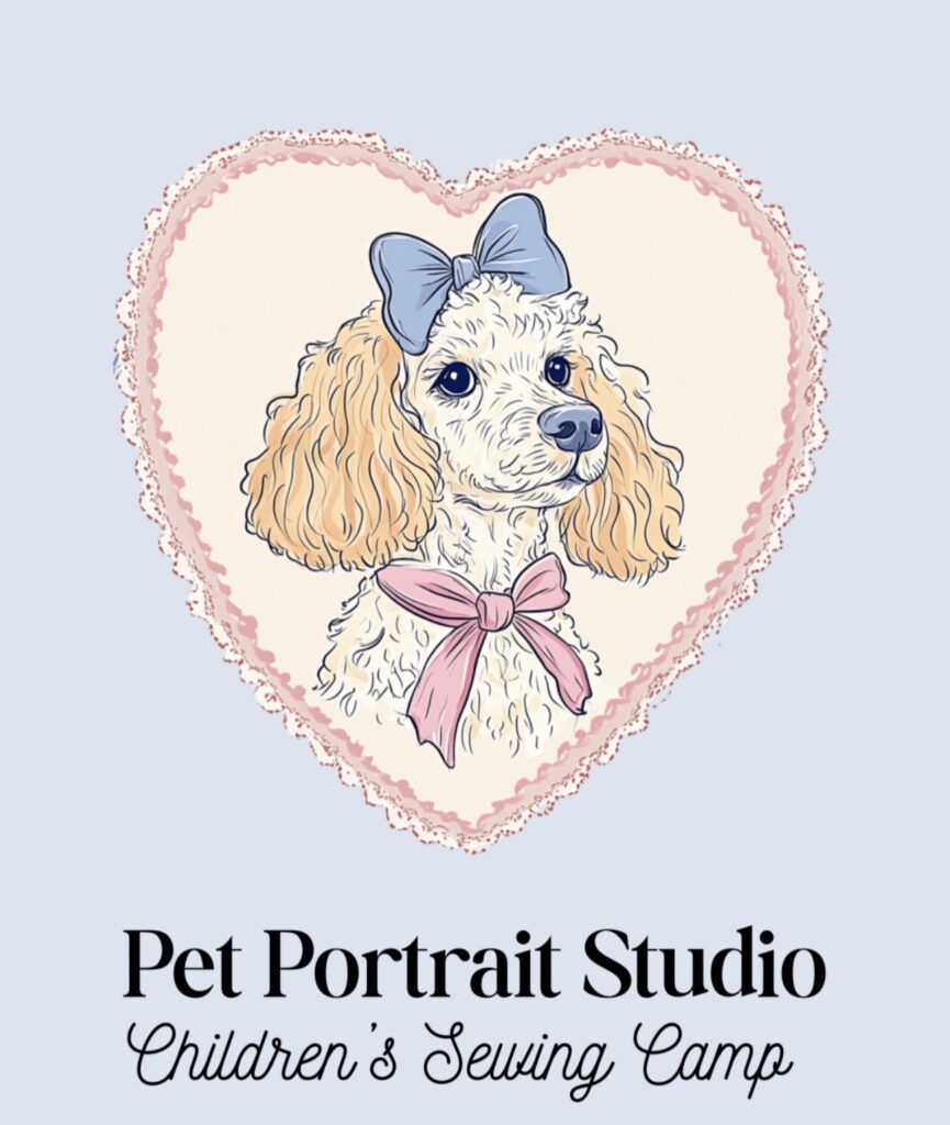 Pet portrait sewing camp