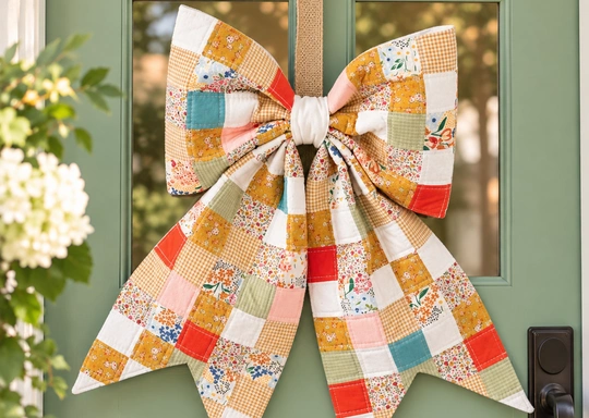 Deck the Halls: Quilted Christmas Bow